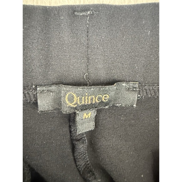 Quince Ultra-Stretch Ponte Straight Leg Pants Women's Medium Black - Picture 6 of 10